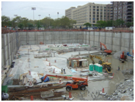 Three Story Cellar Excavation and Foundation in Bedrock