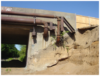 Undermining of Bridge Abutment