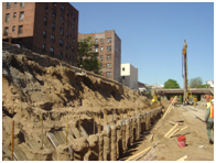 Auger Cast Piles for Parking Deck over Railroad Right of Way